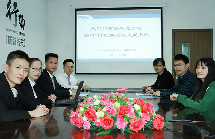 熱烈祝賀碧源達(dá) ERP 系統(tǒng)成功上線！